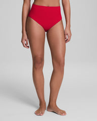 SPANXshape™ Swim Pique Hi-Rise Cheeky Bottom Spanx Red