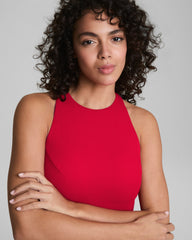 SPANXshape™ Swim Pique High Neck One-Piece Spanx Red