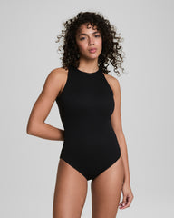 SPANXshape™ Swim Pique High Neck One-Piece Very Black