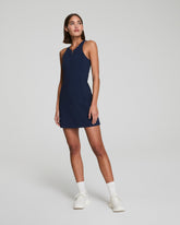 SPANXshape™ Get Moving Zip Front Dress Timeless Navy