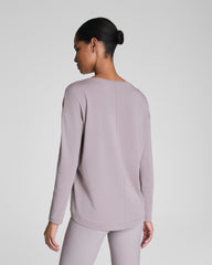 SPANX® Outpace Long Sleeve Top Coastal Fog