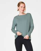 SPANX® Outpace Long Sleeve Top Fennel