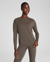 SPANX® Outpace Long Sleeve Top Mineral