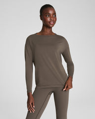 SPANX® Outpace Long Sleeve Top Mineral