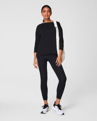 SPANX® Outpace Long Sleeve Top Very Black