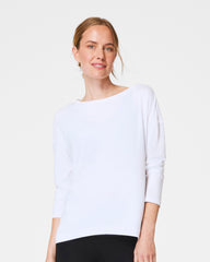 SPANX® Outpace Long Sleeve Top Vivid White