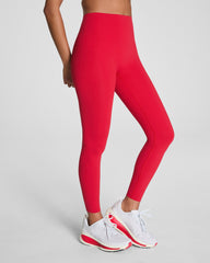 SPANXshape™ CoreLuxe Full-Length Leggings with Mid-Tummy Compression Spanx Red