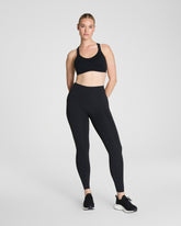 SPANXshape™ CoreLuxe Full-Length Leggings with Mid-Tummy Compression Very Black