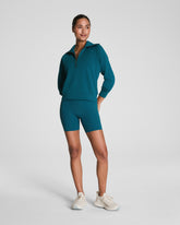 SPANXshape™ CoreLuxe Bike Short with Mid-Tummy Compression, 6" Emerald Bay