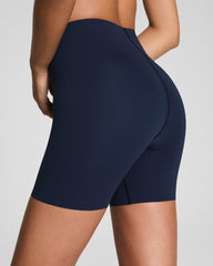 SPANXshape™ CoreLuxe Bike Short with Mid-Tummy Compression, 6" Timeless Navy