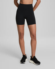 SPANXshape™ CoreLuxe Bike Short with Mid-Tummy Compression, 6" Very Black