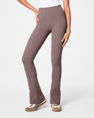 SPANXshape™ CoreLuxe Micro Flare Pant with Mid-Tummy Compression Smoke