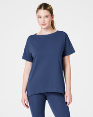 SPANX® Outpace Tee Faded Indigo
