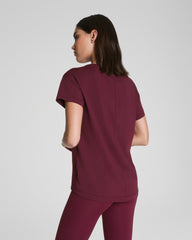 SPANX® Outpace Tee Plum Berry