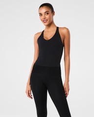 SPANX® Get Moving V-Neck Shelf Tank Very Black