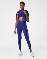 SPANXshape™ CoreLuxe 7/8 Leggings with Mid-Tummy Compression Deep Azure