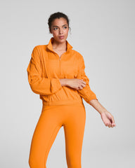 SPANX® Get Moving Textured Half Zip Monarch
