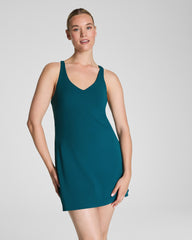 SPANXshape™ Get Moving V-Neck Dress Emerald Bay