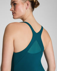 SPANXshape™ Get Moving V-Neck Dress Emerald Bay