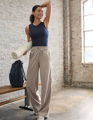 SPANXsmooth™ On the Move Wide Leg Pant Stone Grey