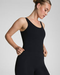SPANXshape™ Get Moving Contour Scoop Neck Tank Very Black