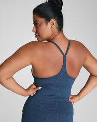 SPANXsupersmooth™ SoftStretch Rib V-Neck Shelf Tank Timeless Navy / Dark Timeless Navy