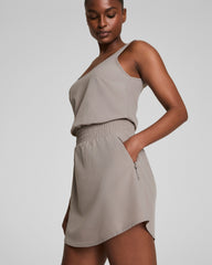 SPANX® On the Move Tank Dress Stone Grey