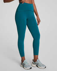 SPANXshape™ Booty Boost® 7/8 Leggings with SecretSweat Tech Light Emerald Bay