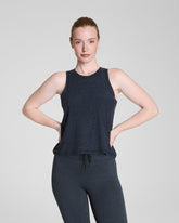 SPANX® SoftStretch Crewneck Tank Very Black / Light Very Black