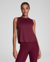 SPANX® Activate High Neck Tank Plum Berry