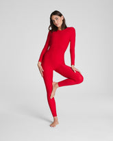 SPANXsmooth™ OnForm Open Back Long Sleeve Jumpsuit SPANX® Red