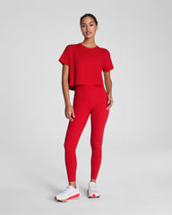 SPANX® Outpace Cropped Tee Spanx Red