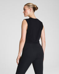 SPANX® Outpace Cropped Tank Very Black