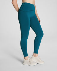 SPANXshape™ Booty Boost® Full-Length Leggings with SecretSweat Tech Light Emerald Bay