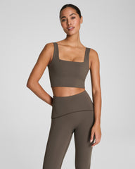 SPANX® Get Moving Cropped Square Neck Shelf Tank Mineral