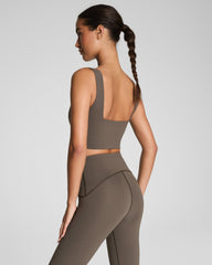 SPANX® Get Moving Cropped Square Neck Shelf Tank Mineral