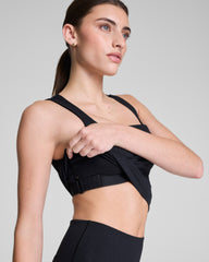 SPANX® Get Moving Embossed Leopard Print Square Neck Shelf Tank Embossed Leopard Print