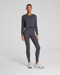SPANX® Outpace Cropped Long Sleeve Top Storm