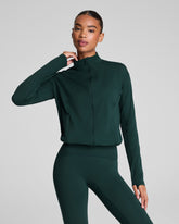 SPANX® Get Moving Brushed Full Zip Jacket Meridian