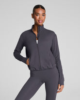 SPANX® Get Moving Brushed Full Zip Jacket Storm