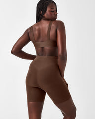 SPANXsculpt™ Seamless Power Mid-Thigh Short Chestnut Brown