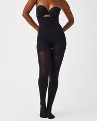 SPANXshape™ High-Waisted Mid-Thigh Tight-End Tights® Very Black