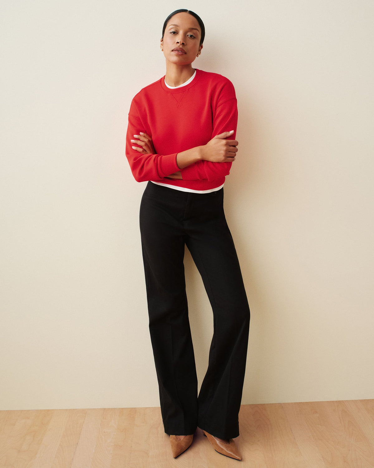 SPANXsupersmooth™ Stretch Twill Easy Flare Pant  Classic Black