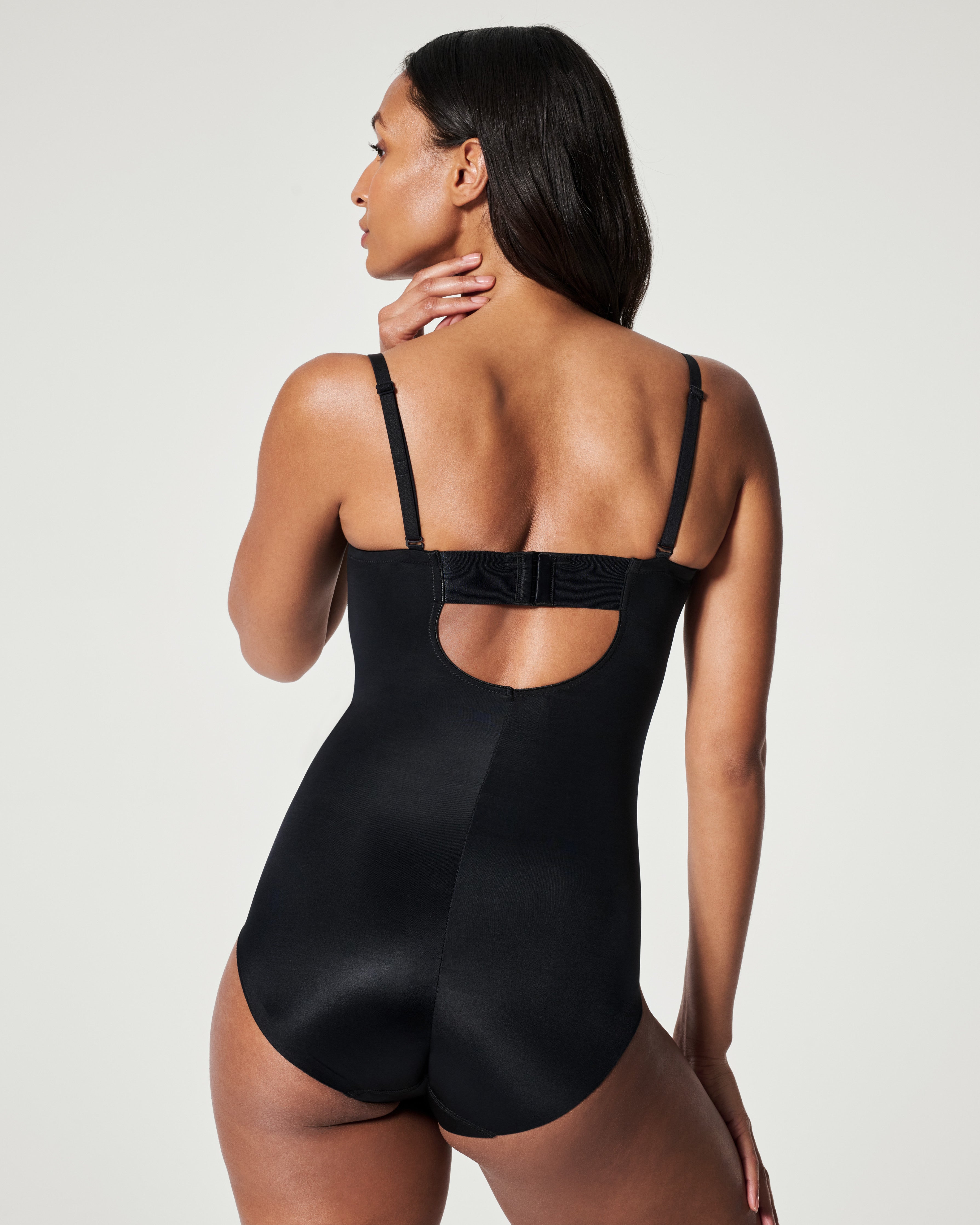 SPANXshape™ Suit Your Fancy Strapless Cupped Brief Bodysuit  Very Black