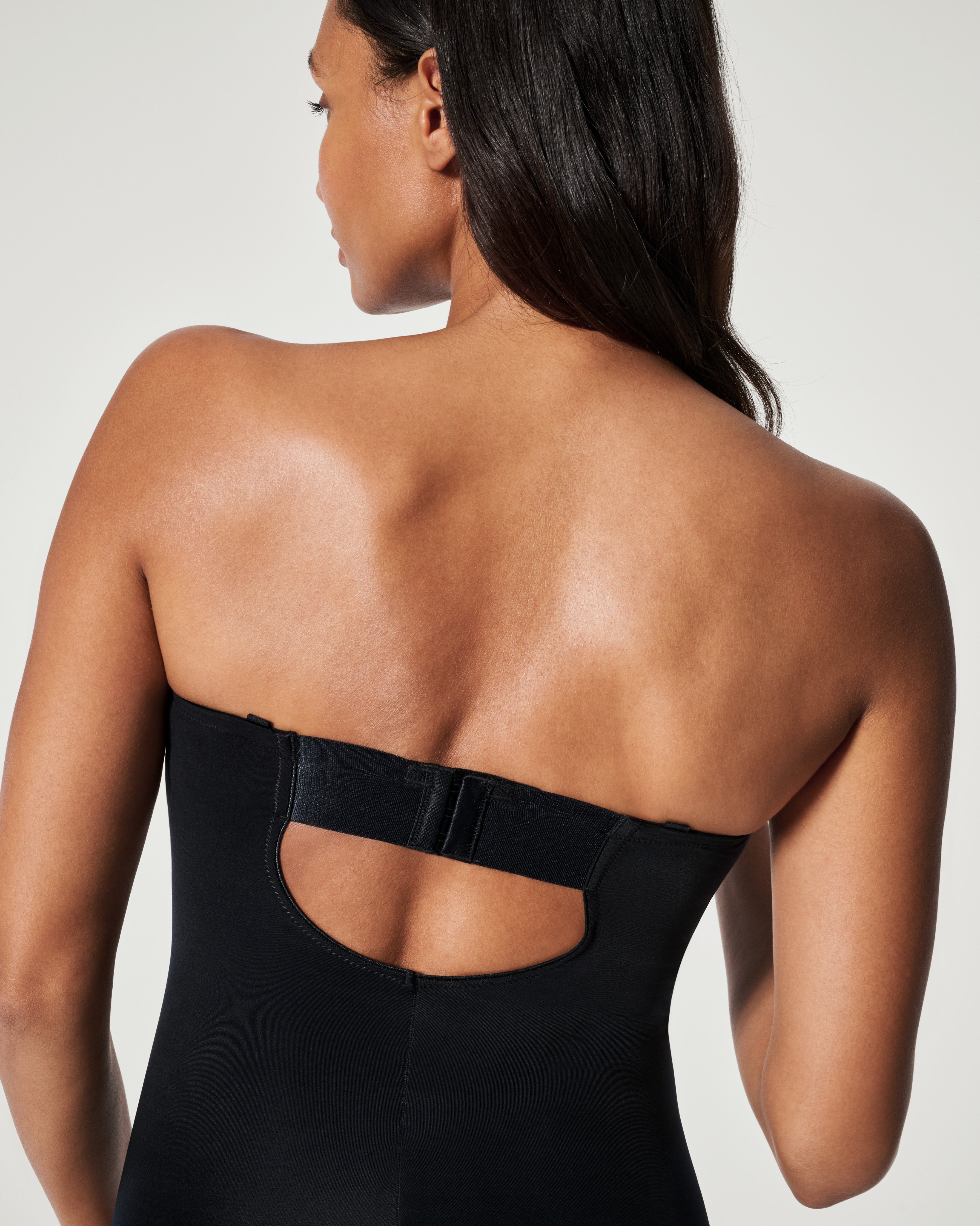 SPANXshape™ Suit Your Fancy Strapless Cupped Brief Bodysuit  Very Black