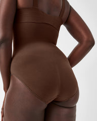 SPANXsculpt™ Seamless Power High-Waisted Brief  Chestnut Brown