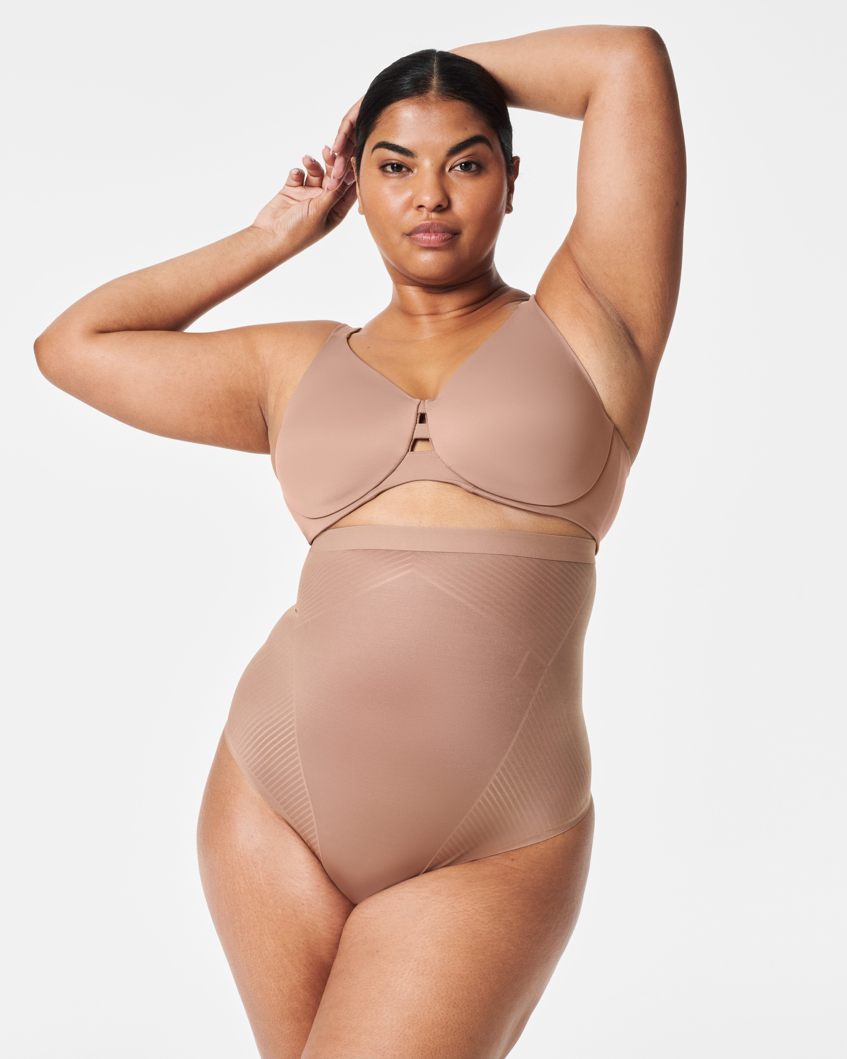 SPANXshape™ Invisible High-Waisted Thong  Cafe Au Lait