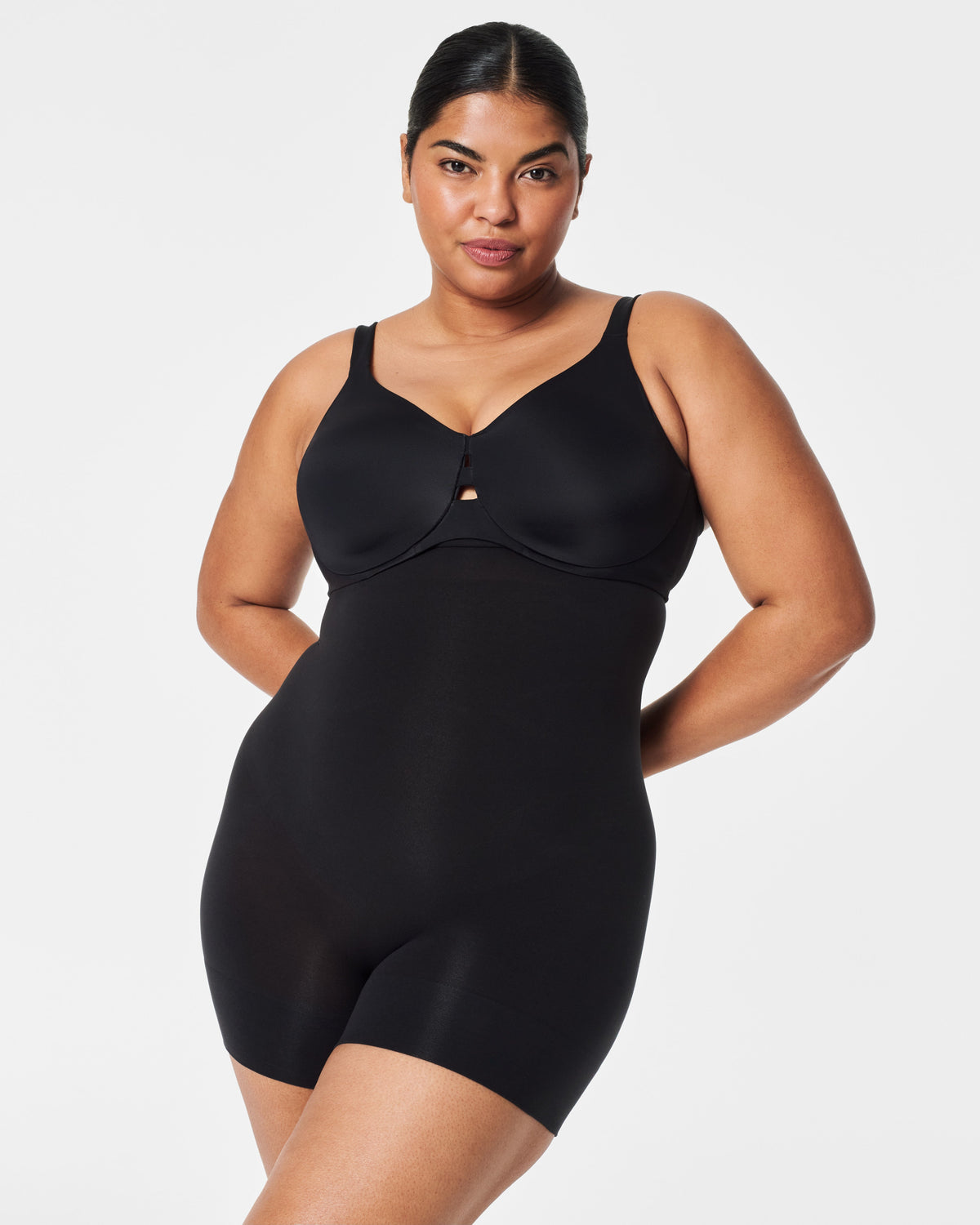 SPANXsculpt™ Seamless Power High-Waisted Shorty  Very Black