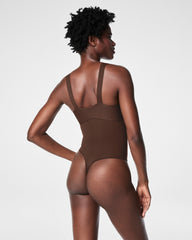 SPANXsculpt™ Seamless Power High-Waisted Thong  Chestnut Brown