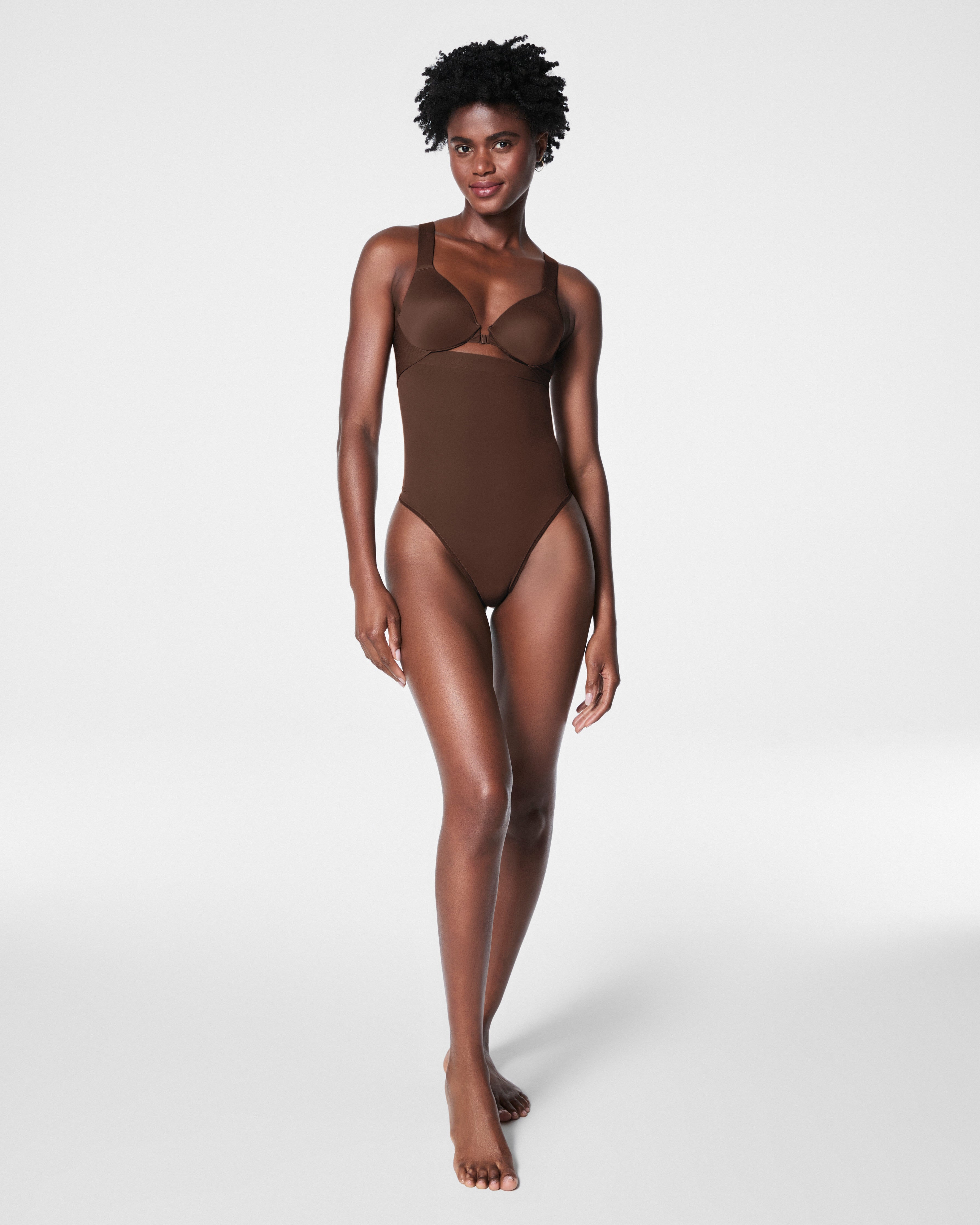SPANXsculpt™ Seamless Power High-Waisted Thong  Chestnut Brown